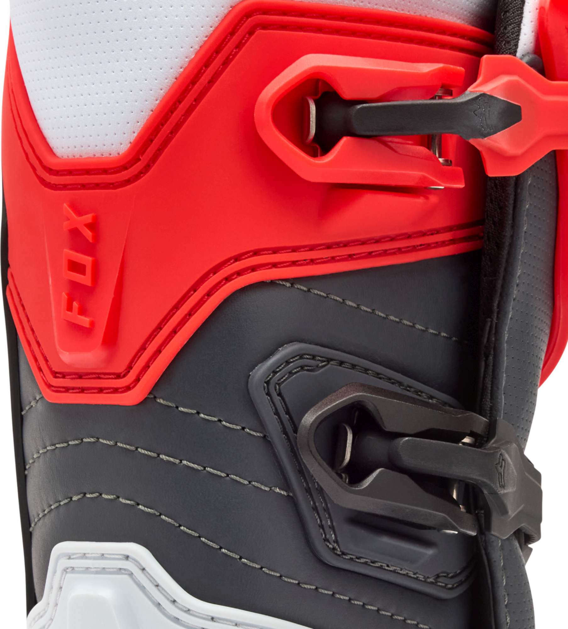 FOX Comp Jugend Motocross Stiefel weiß/rot 6 Abbildung 7