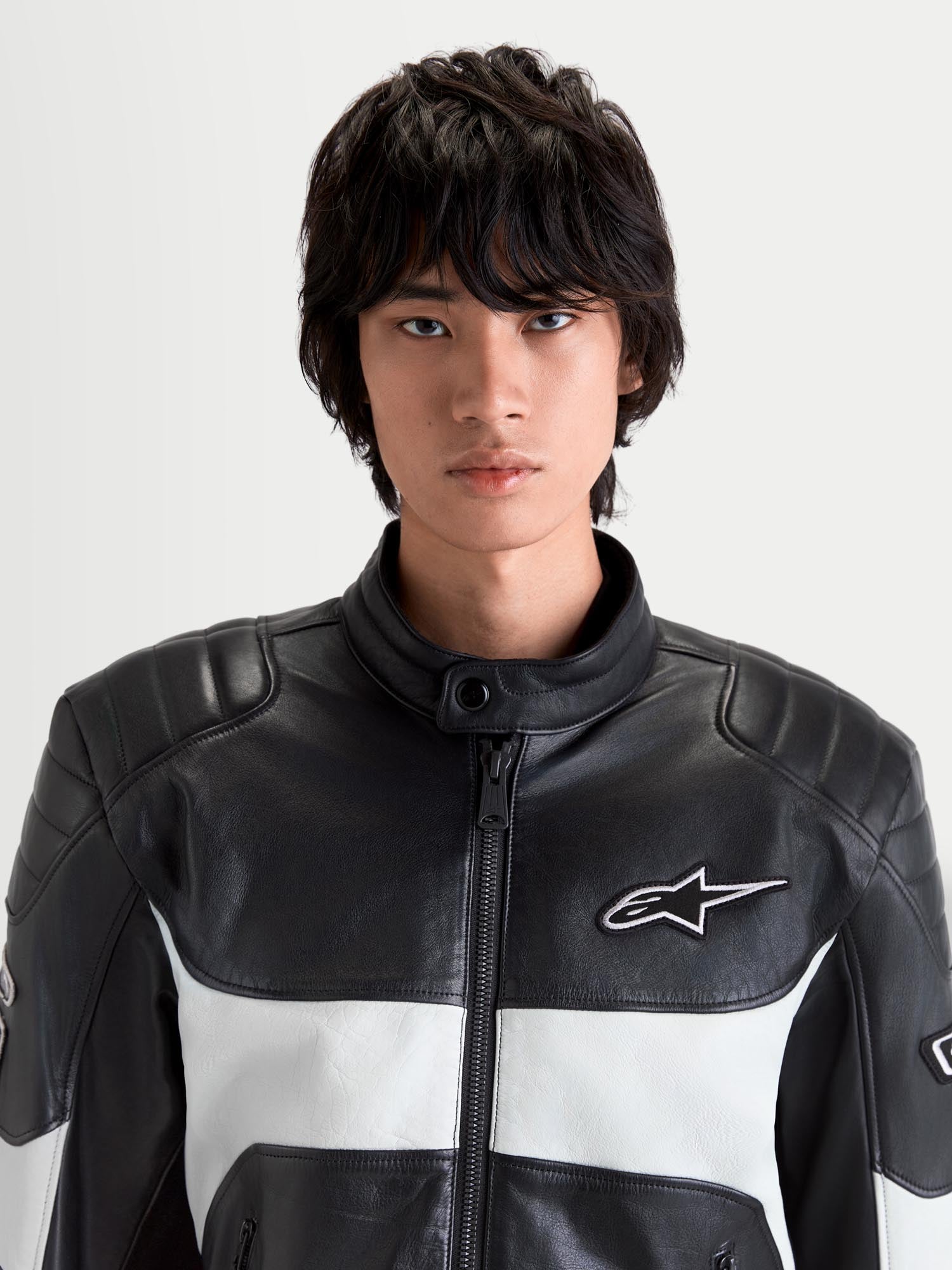 Alpinestars Revern Motorcycle Leather Jacket black/grey 2XL Figure 5