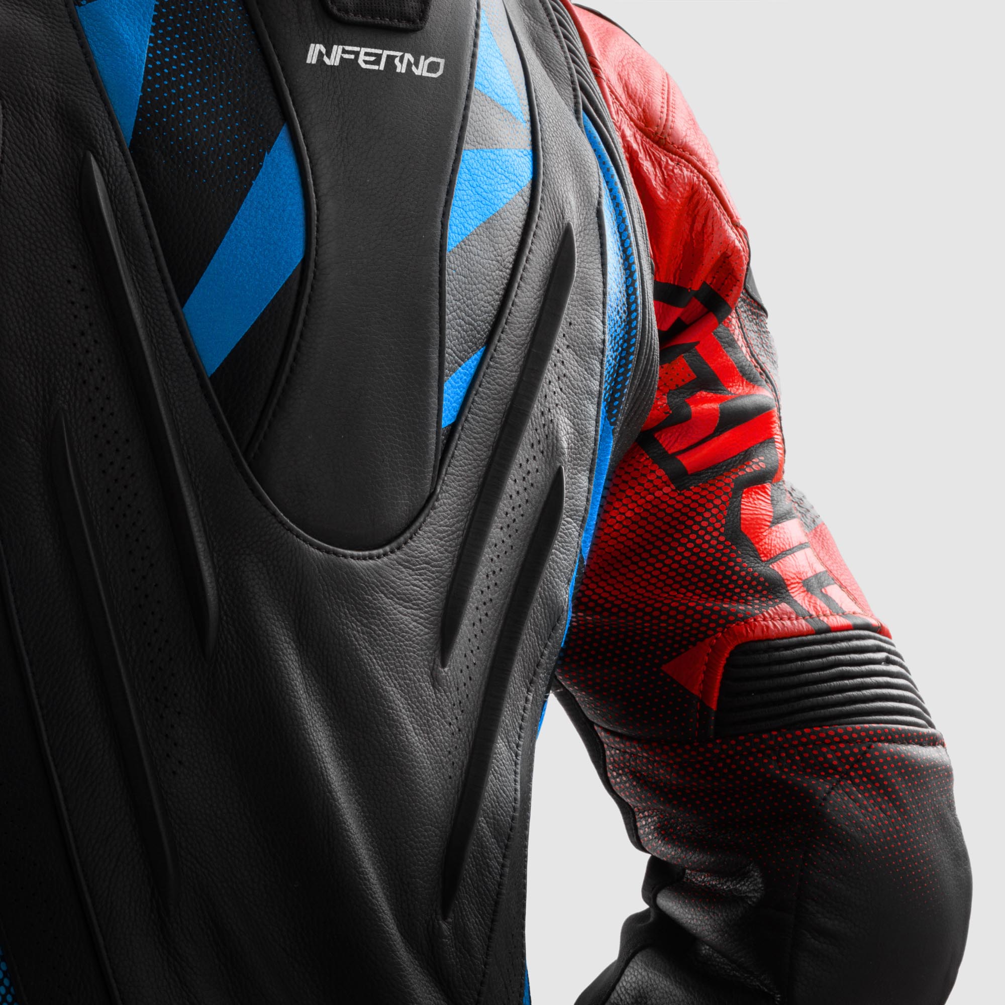 Side view of Rebelhorn Inferno Motorcycle Leather Jacket
