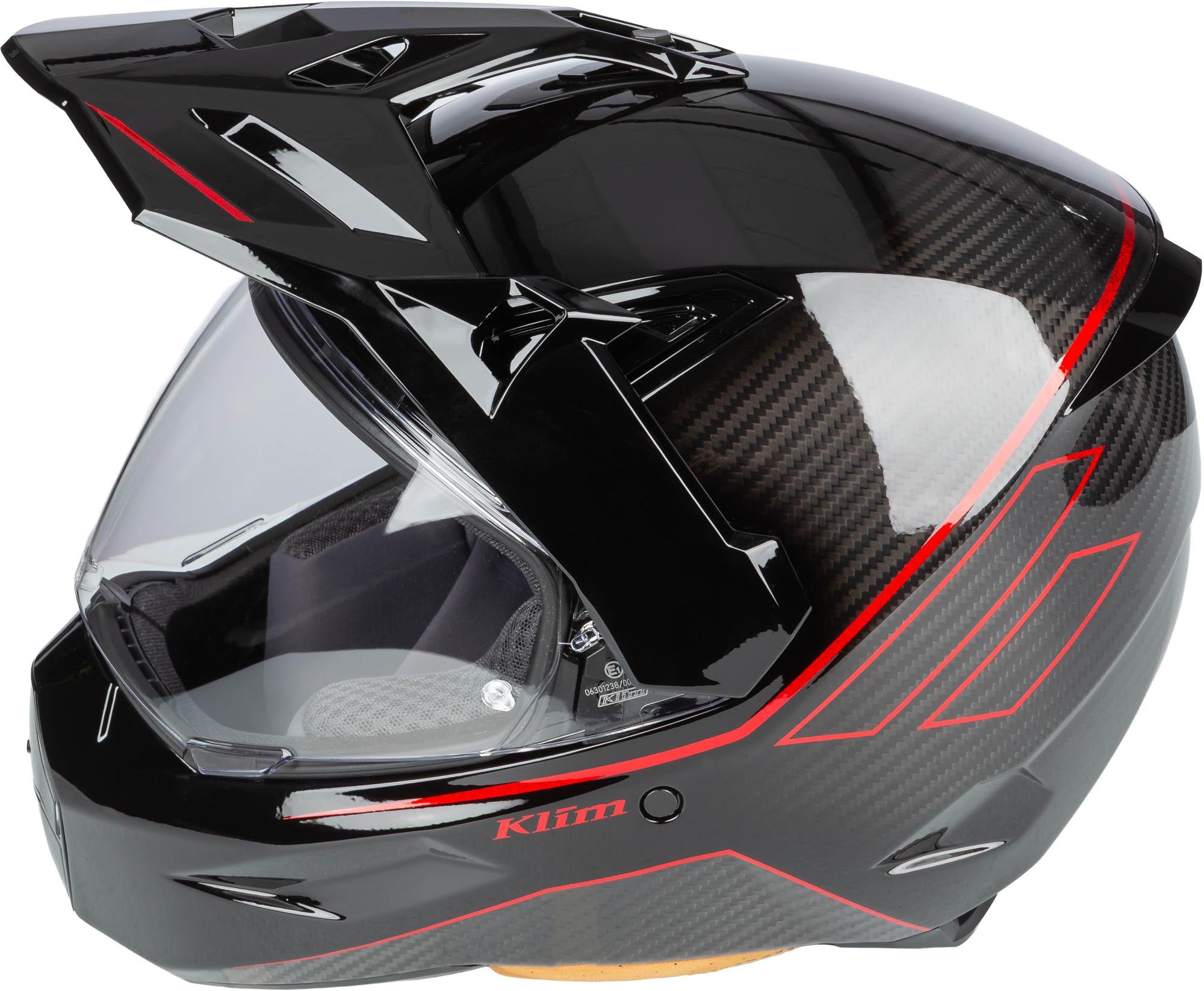 Klim X1 Alpha Graphic Carbon 엔듀로 헬멧 검정/빨강 L (59/60) 그림 7