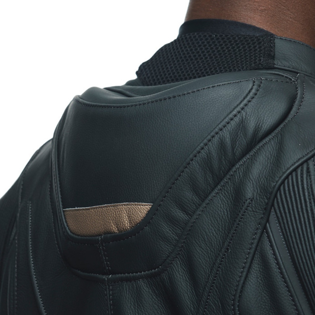 Dainese Avro 4 2-delt motorcykel læderdragt sort/grå 64 Figur 4
