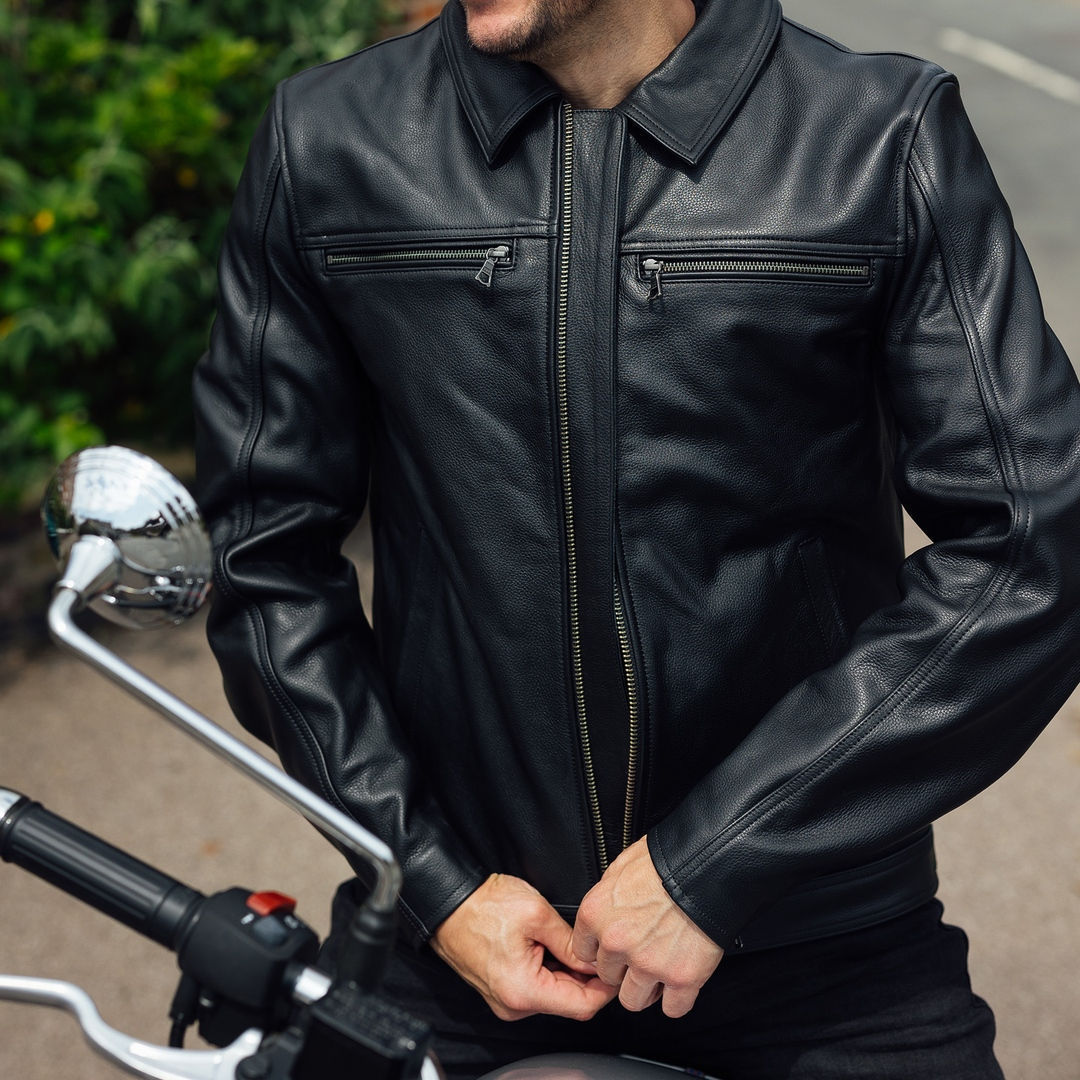 Merlin Kingsbury D3O Motorrad Lederjacke M Abbildung 4