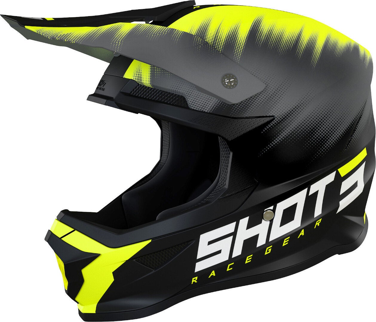 Shot Furious Versus Casco motocross nero/giallo S (55/56) Figura 1