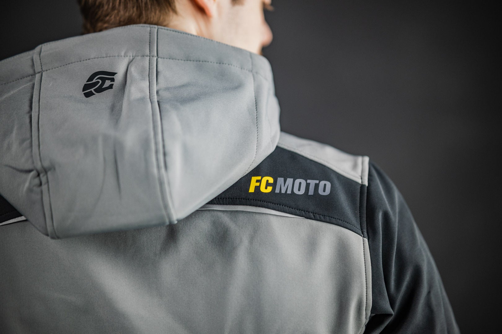 FC-Moto FCM-SSJ Softshell Jas grijs/zwart L Figuur 3