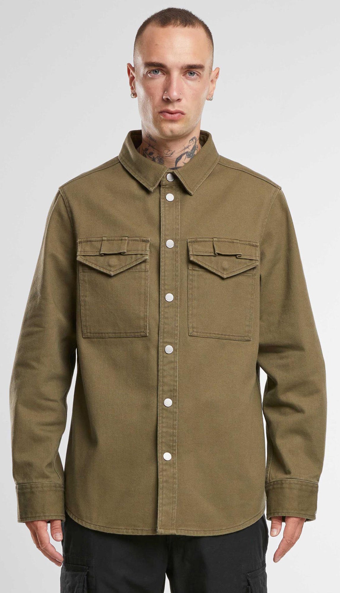 Brandit Heavy Twill Chemise olive XXL Figure 4