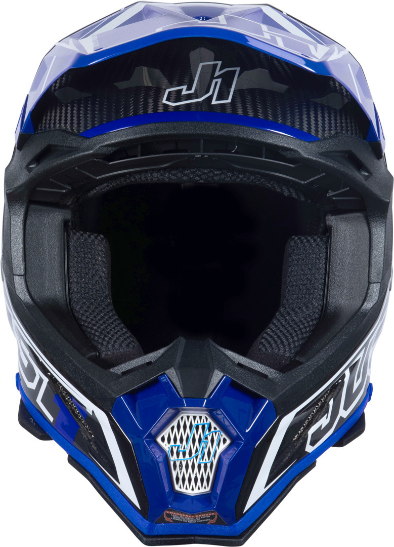Just1 J22 Carbon Fluo 2.0 Motocross hjälm blå/svart/vit XS (53/54) Figur 3