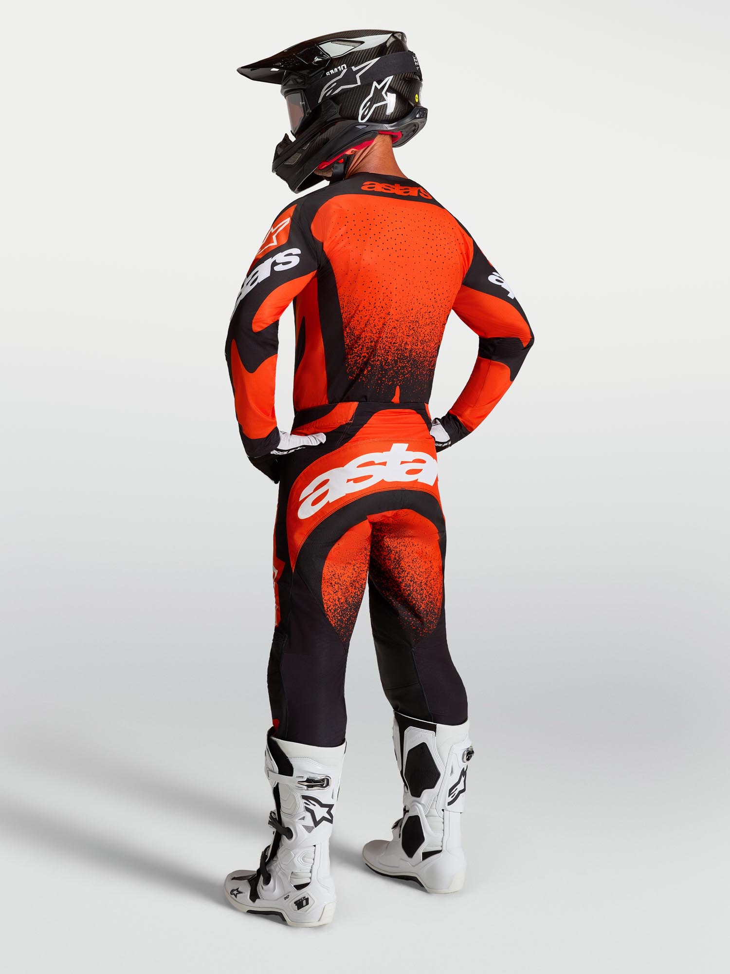 Alpinestars Techstar Swan モトクロスパンツ 赤/黒/白 40 図8