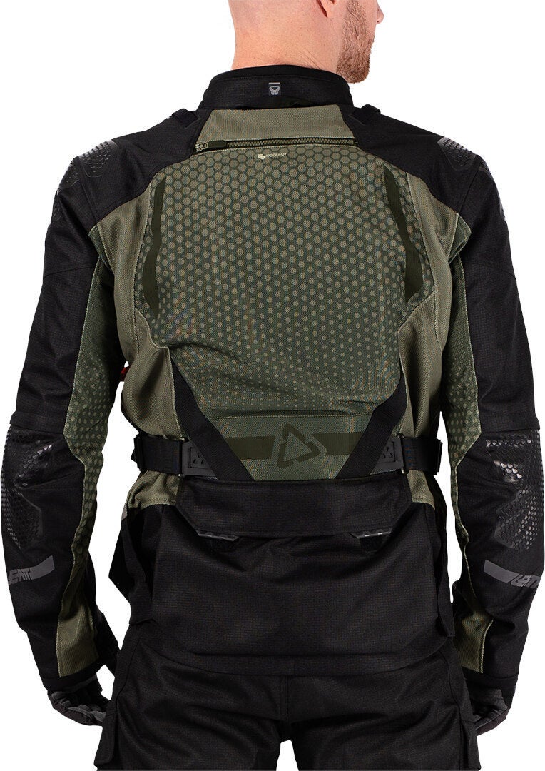 Side view of Leatt ADV Flowtour 5.5 waterproof Motorcycle Textile Jacket