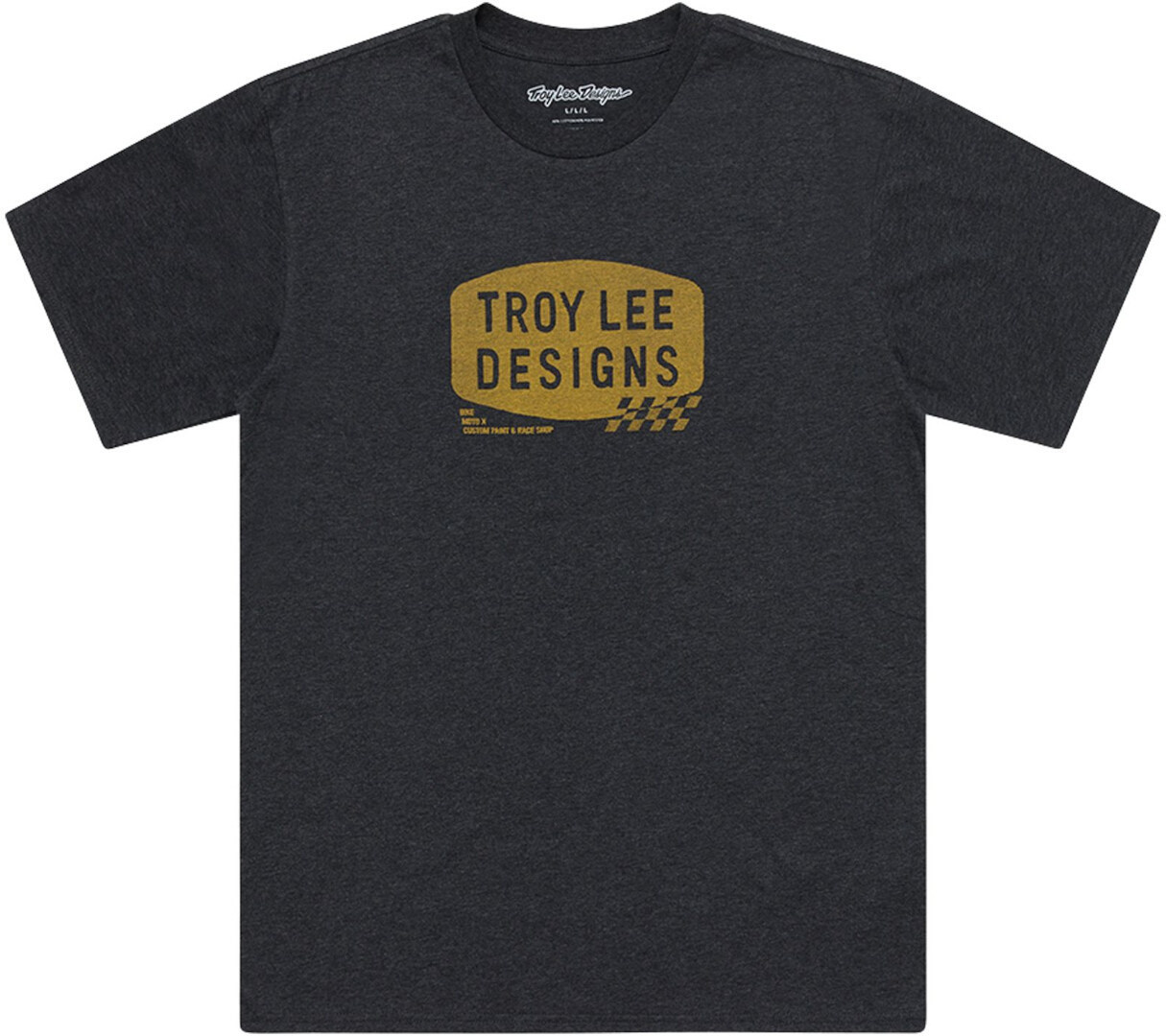 Troy Lee Designs Stamp T-shirt sort/gul L Figur 1