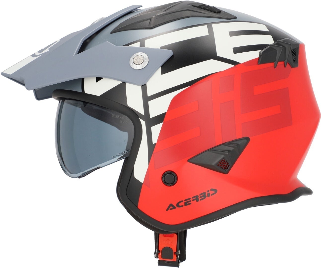 Acerbis Aria Sport Jethelm grau/rot matt XXL (61) Abbildung 8