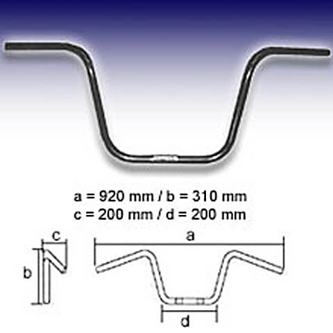 FEHLING APE HANGER 1 polegada Meio, MK, cromado Artigo principal Figura 1