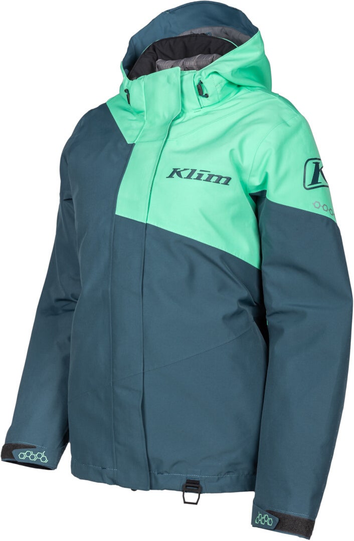 Klim Fuse 女士雪地摩托夾克 汽油/薄荷 XL 图1