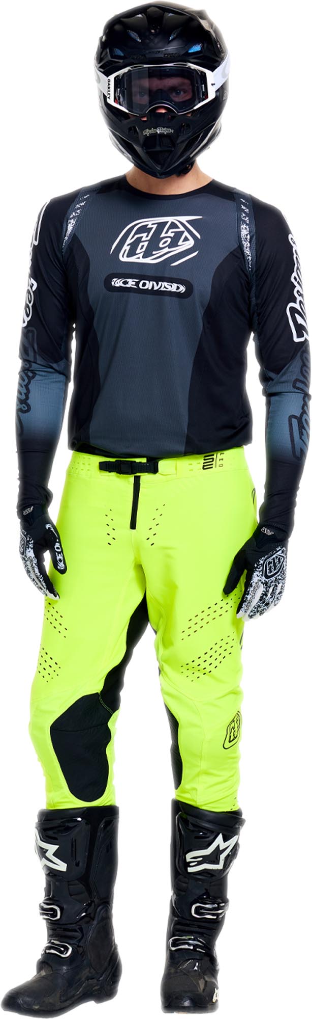 Troy Lee Designs SE Pro Solo Motocross Pants neon yellow 28 Figure 2