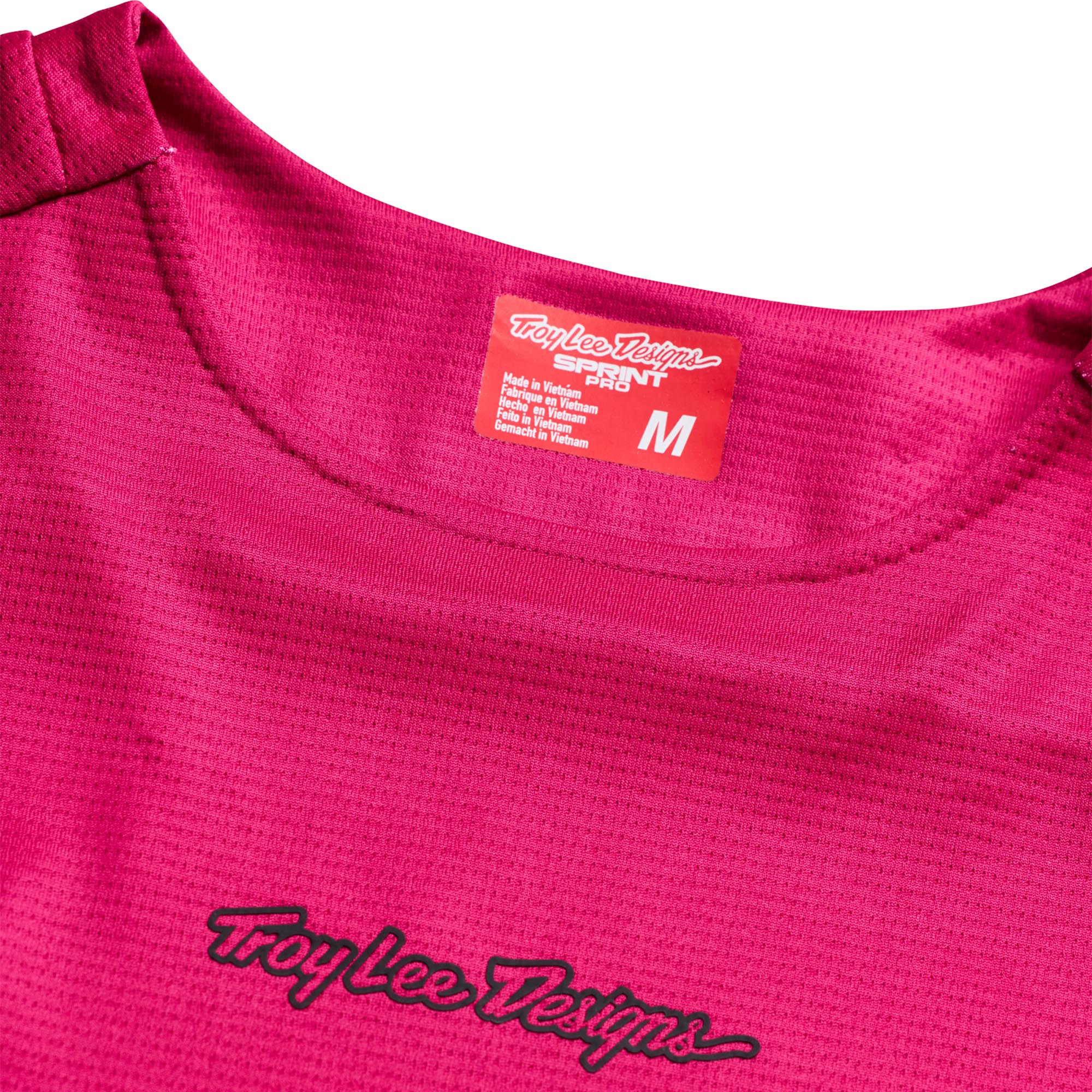 Troy Lee Designs Sprint Pro Mono Bicycle Jersey Fuchsia XXL Figure 3