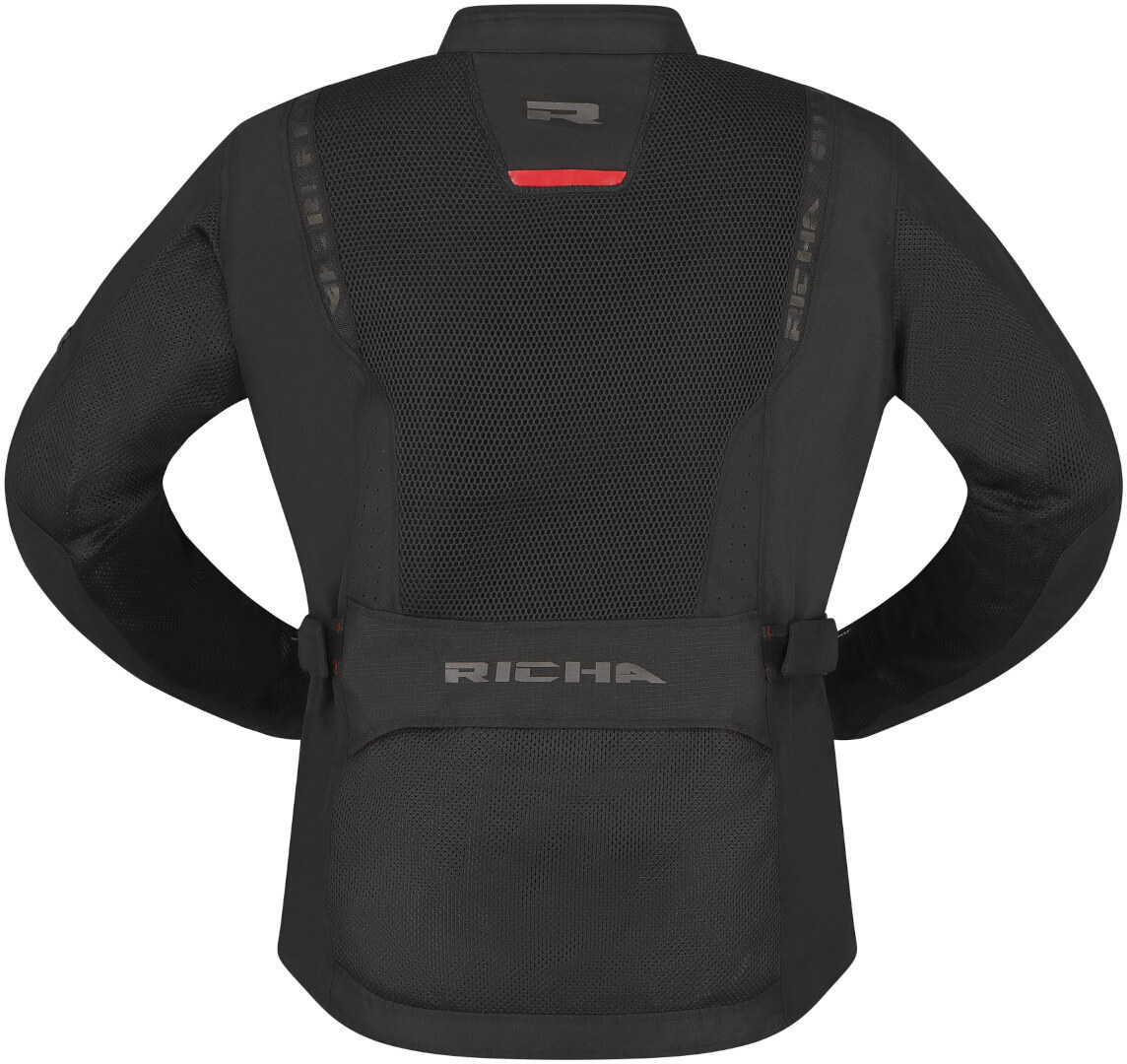 Richa Monaco Mesh WP waterproof Motorcycle Textile Jacket black/red 5XL Figure 3