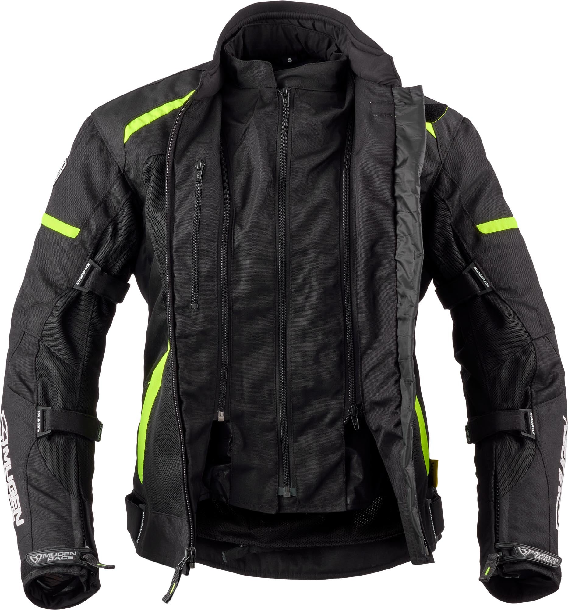 MUGENRACE Fuggire-A imperméable dames moto textile veste noir/jaune L Figure 4