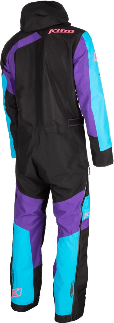 Klim Ripsa 2023 Uma peça Snowmobile Terno preto/turquesa/roxo 2XL Figura 4