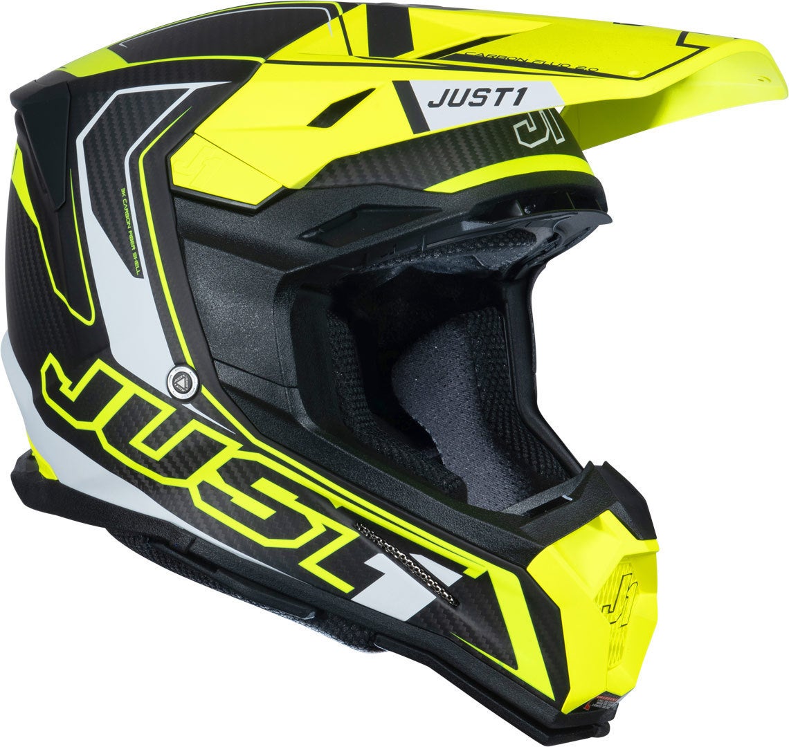 Just1 J22 Carbon Fluo 2.0 Casco da motocross giallo/nero XXL (63) Figura 5