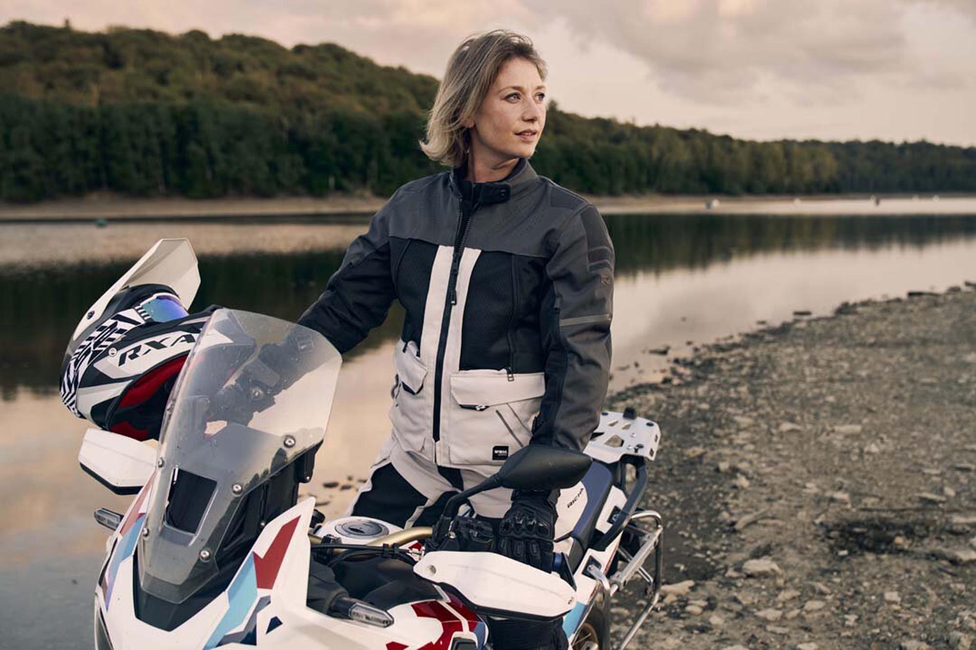 Richa Infinity 3 Adventure waterproof Ladies Motorcycle Textile Jacket grey M Figure 2