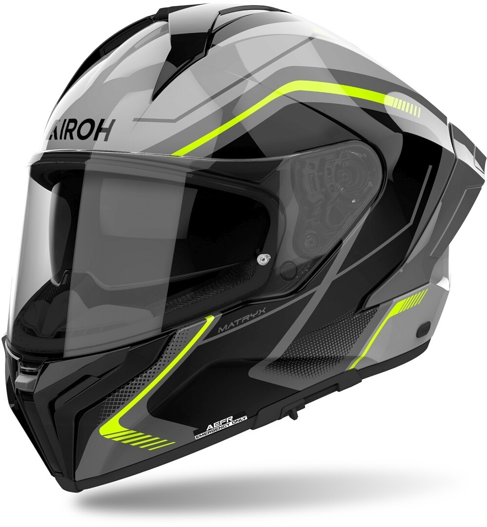 Airoh Matryx Wide Cască negru/gri/galben XS (53/54) Figura 1
