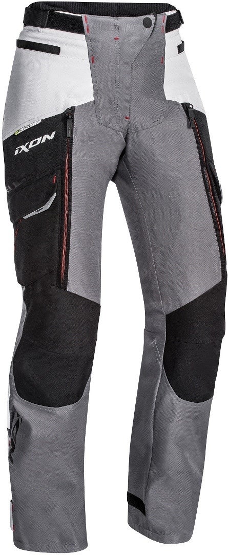 Ixon Sicilia Damer Motorcykel Tekstil Bukser sort/grå/rød L Figur 1