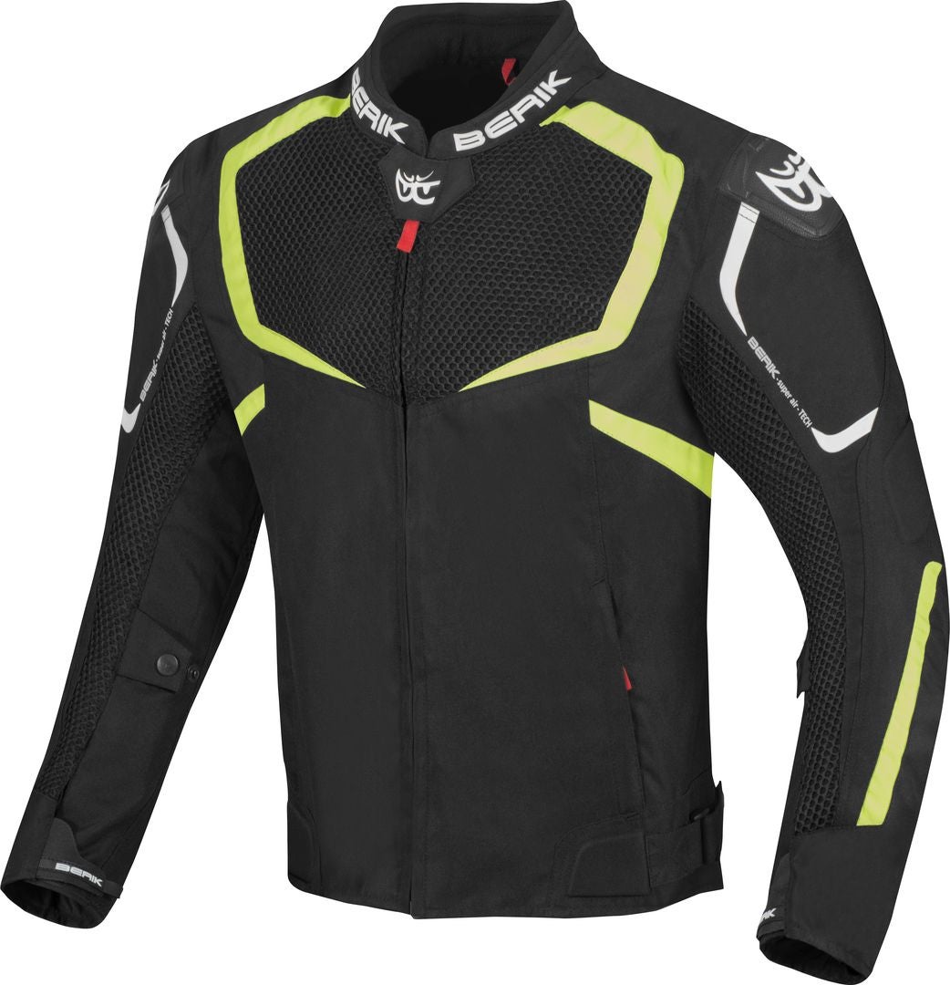 Berik X-Speed Air Motorcycle Textile Jacket black/white/neon-yellow 60 Figure 1