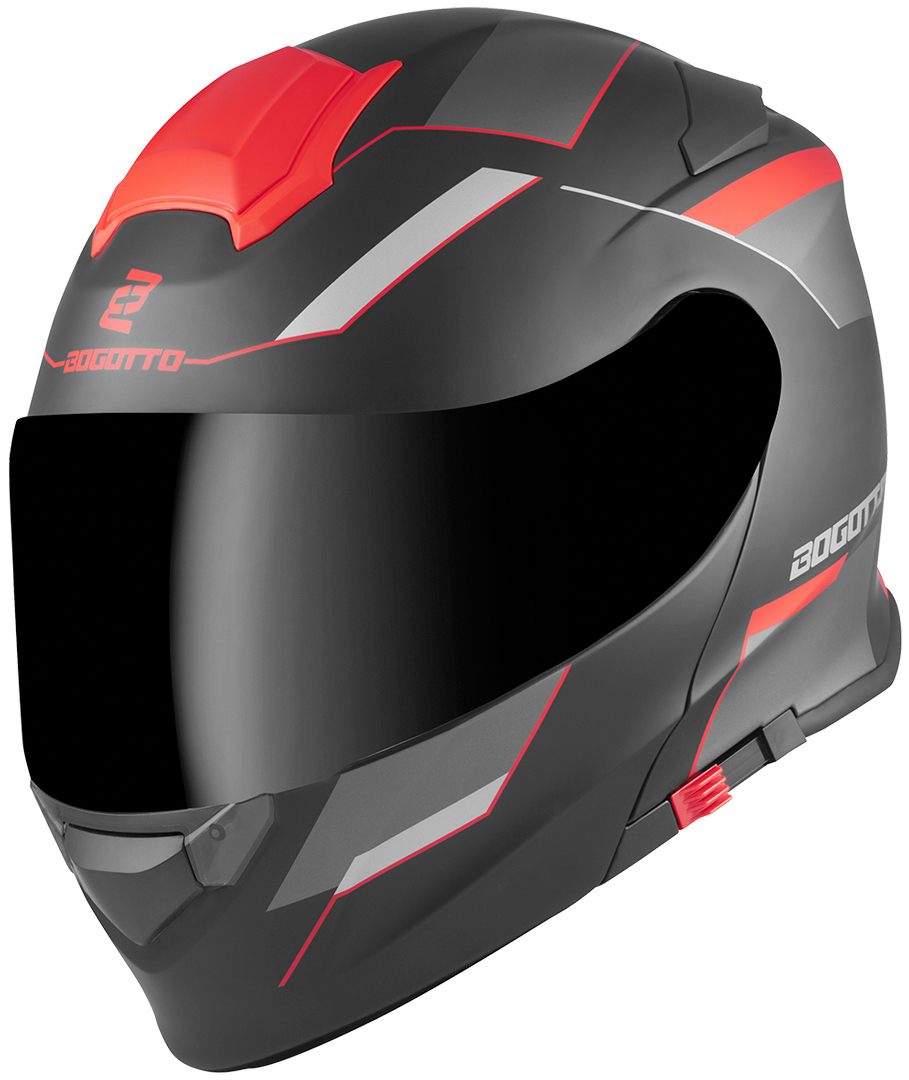 Bogotto V271 Delta Casque Noir mat/rouge L Figure 2