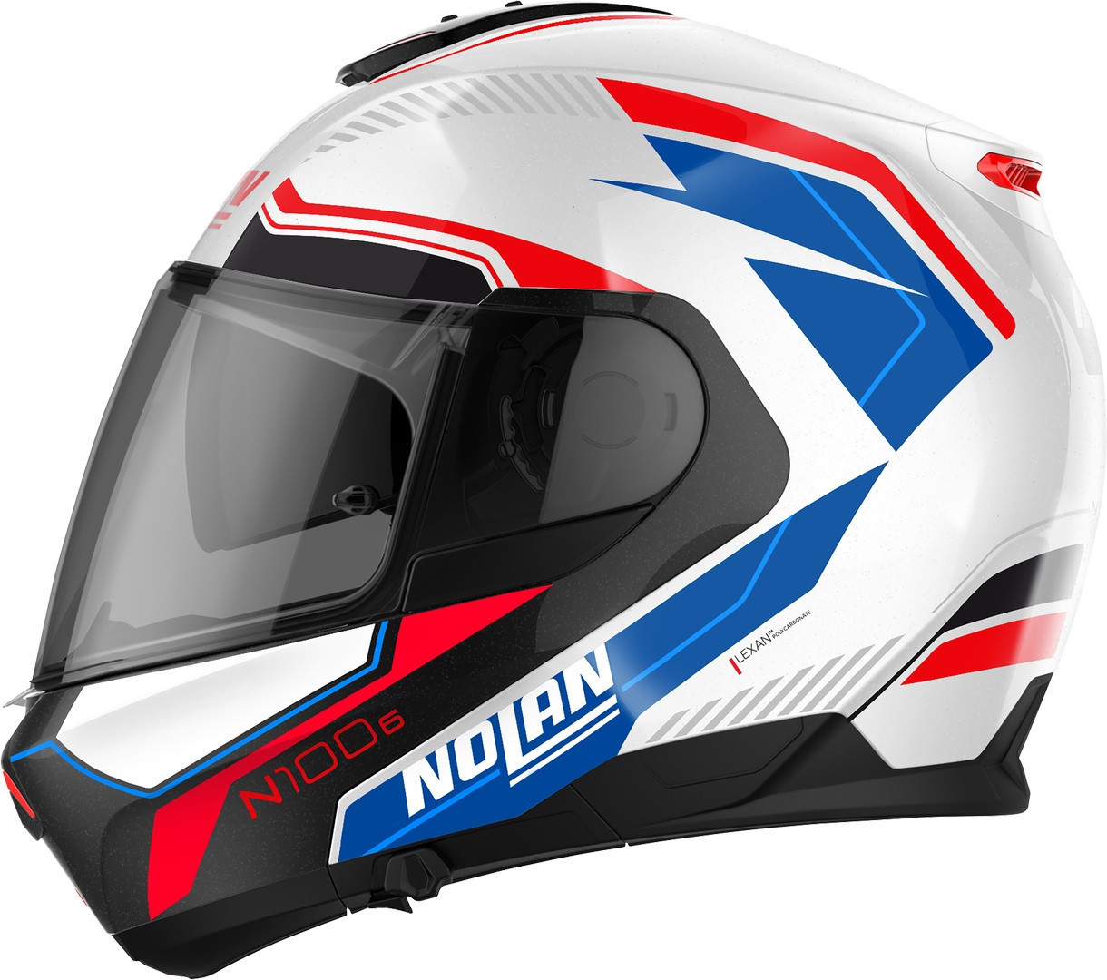 Nolan N100-6 Surveyor N-Com Cască Alb/Albastru/Roșu XXL (64) Figura 3