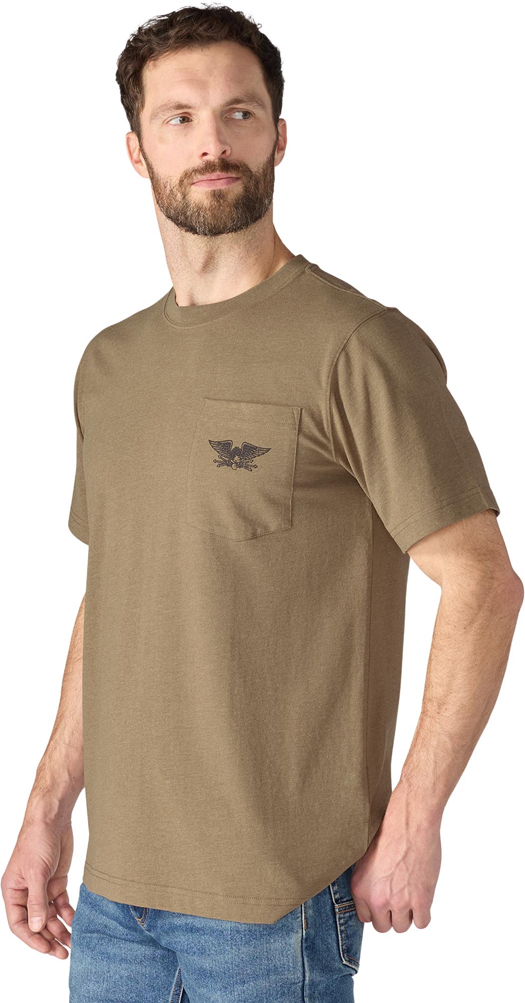 Carhartt Irvine Relaxed Hardwork Eagle Tričko olive L Obrázek 5