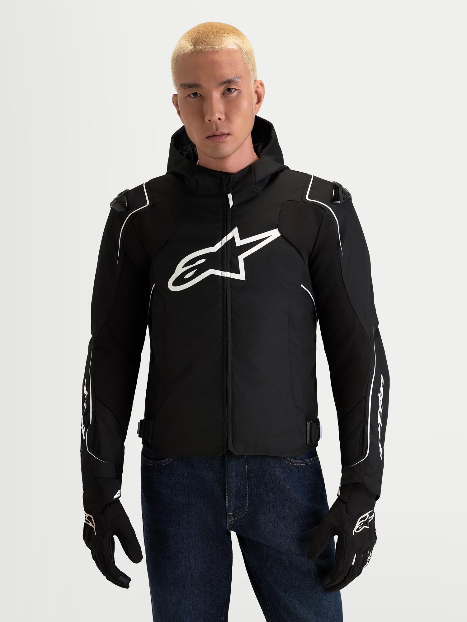 Alpinestars Zaca V2 waterproof Motorcycle Textile Jacket black/white 4XL Figure 4