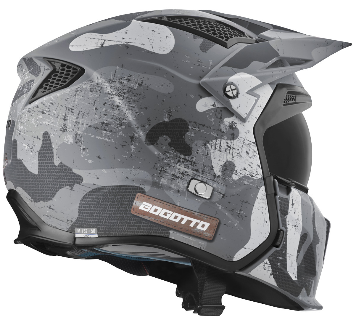 Bogotto Radic Camo 22.06 Cască Alb mat 2XL Figura 9