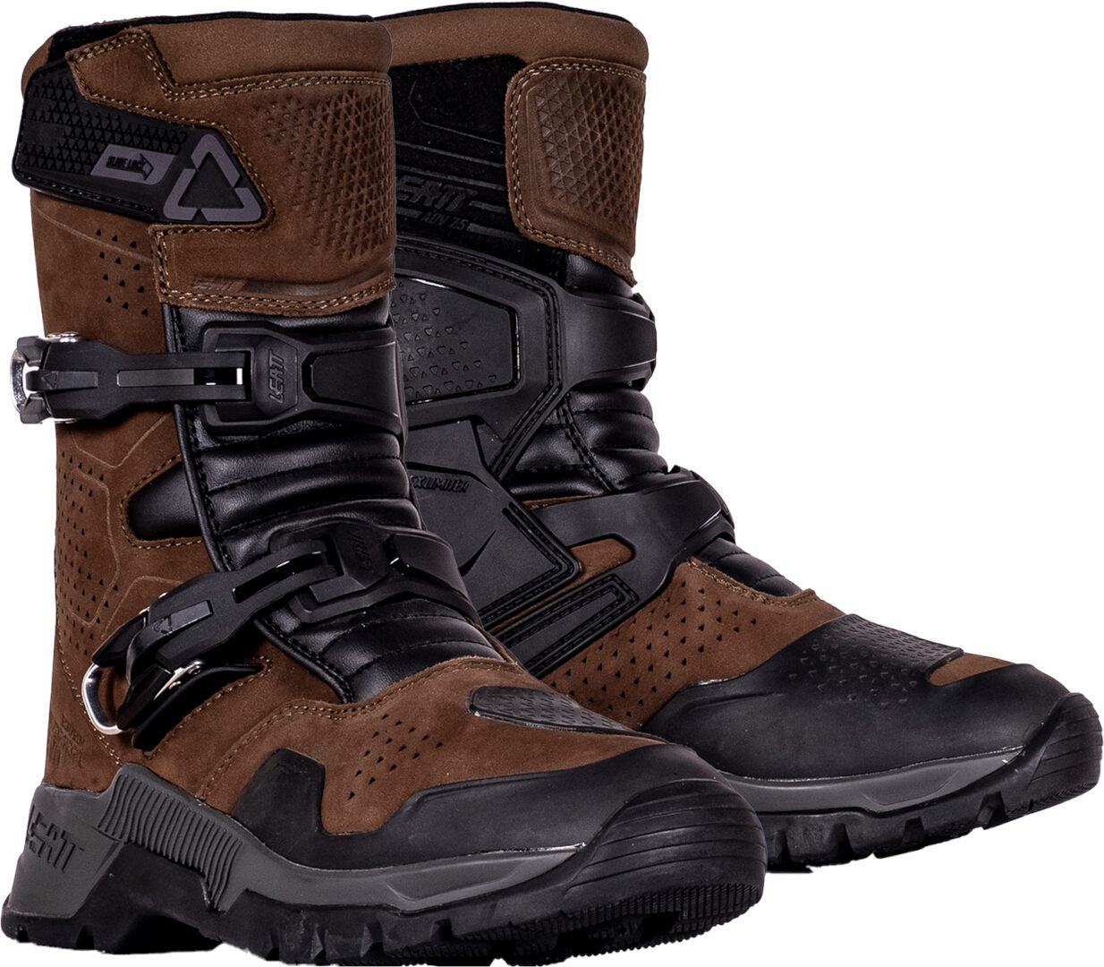 Leatt ADV Hydradri 7.5 Short Bottes de moto imperméables Marron 42 Figure 1