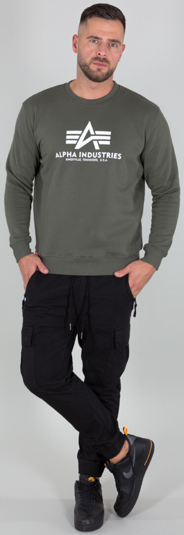 Alpha Industries Basic Sweatshirt green XL Figure 3