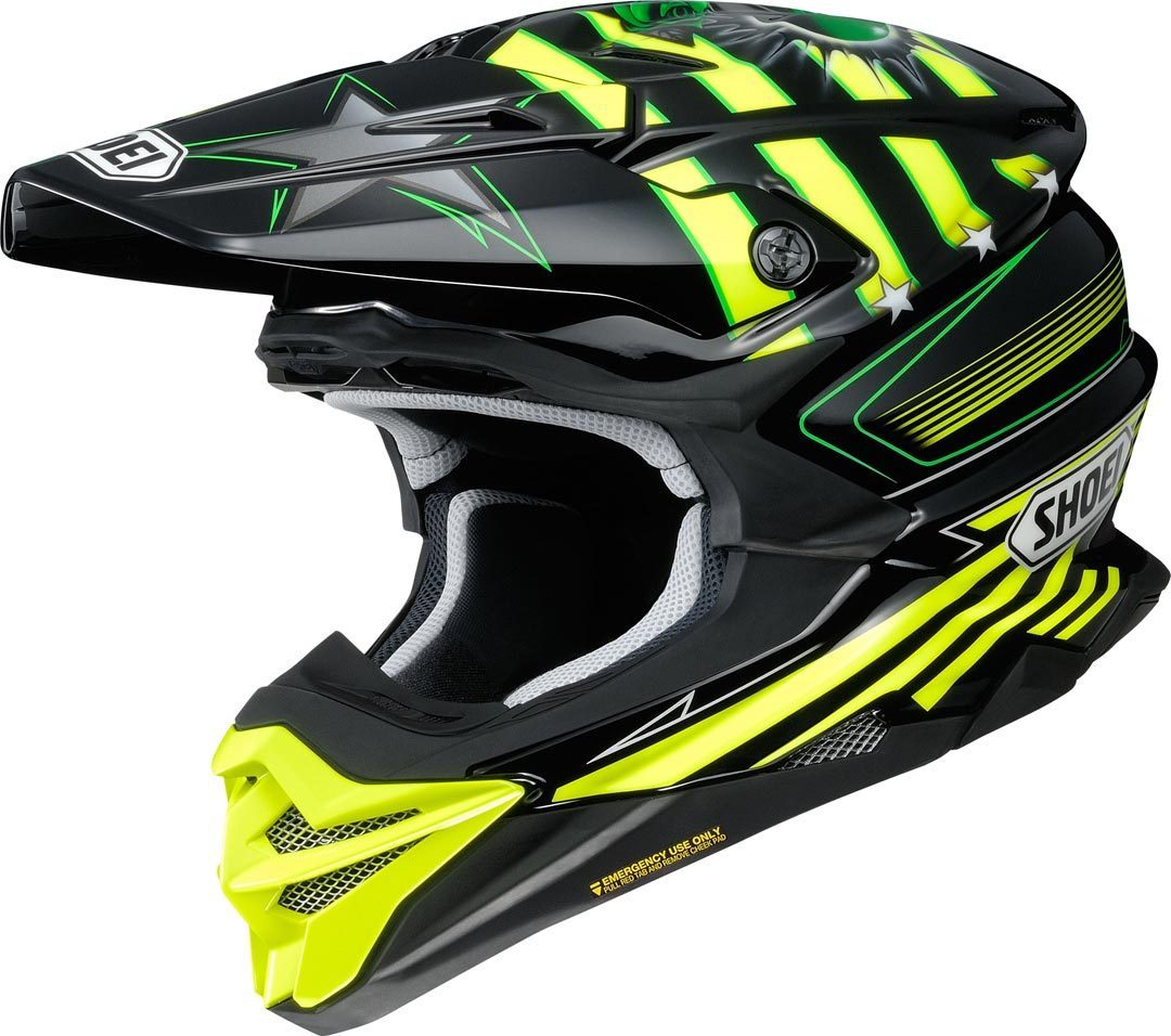 Shoei VFX-WR Grant 3 Motokrosová přilba černá/žlutá XL (61/62) Obrázek 1