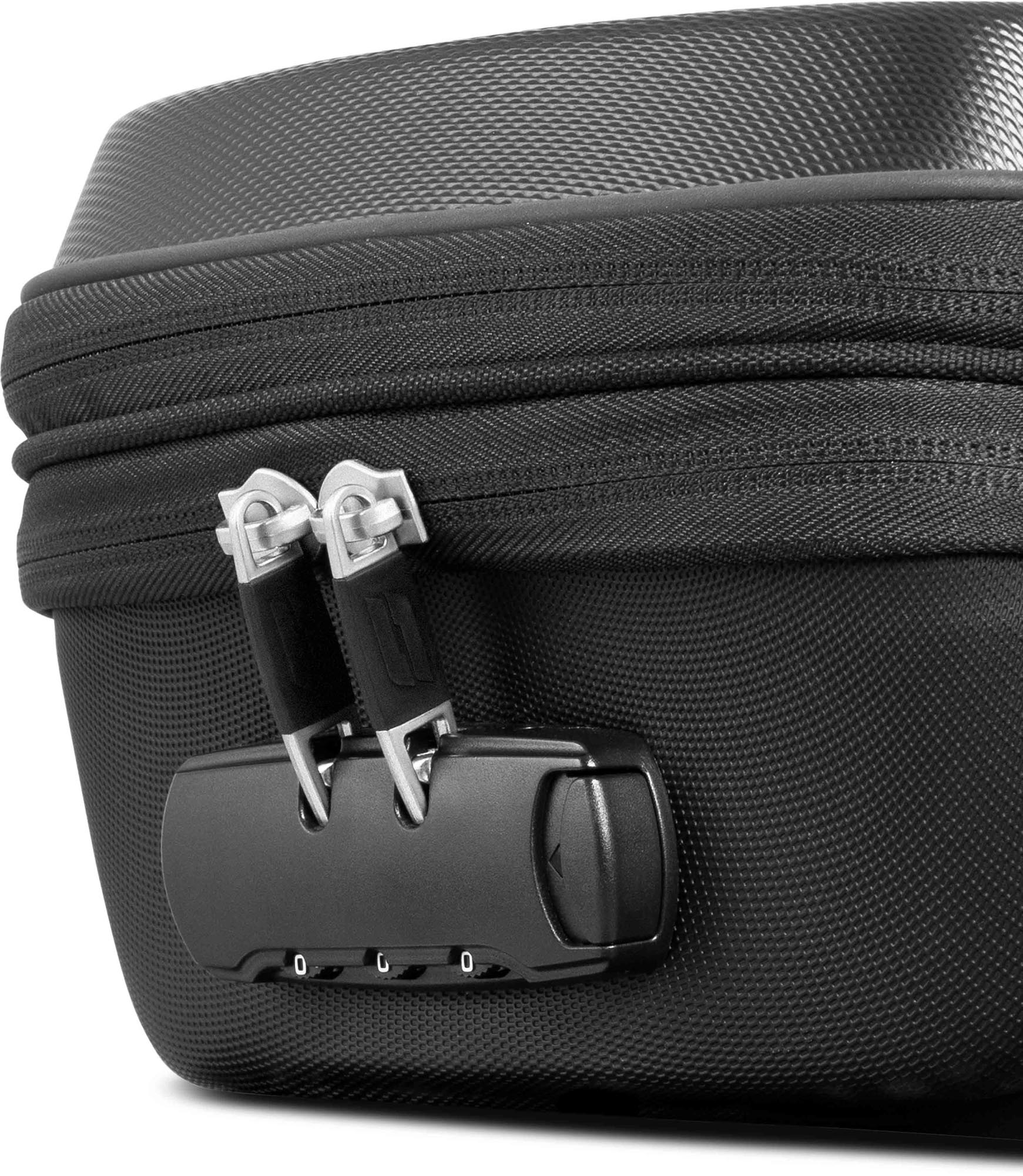 Side view of SHAD E03CL PRO Click System Tank Bag