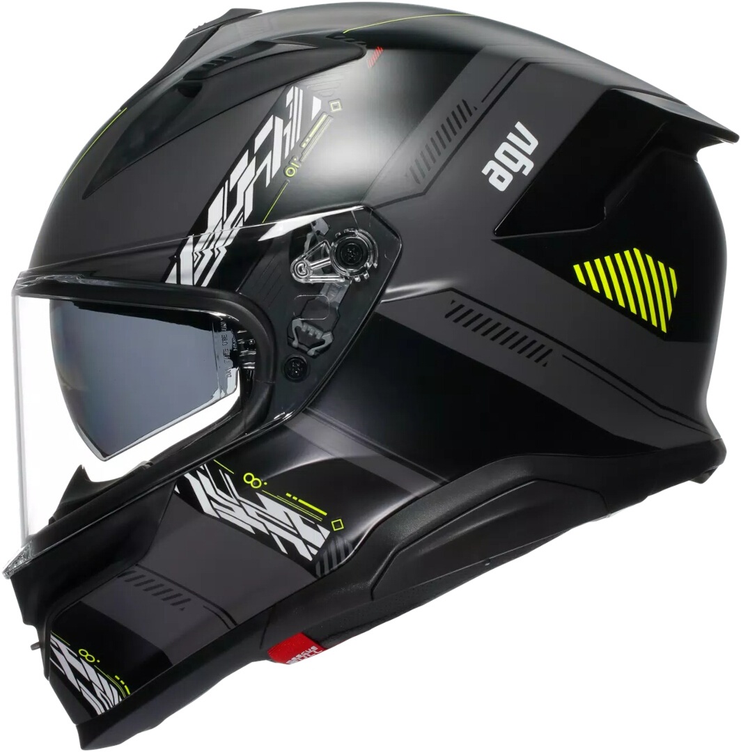 AGV K7 Kyber 2.0 ヘルメット ブラックマット/イエロー S(55/56) 図4