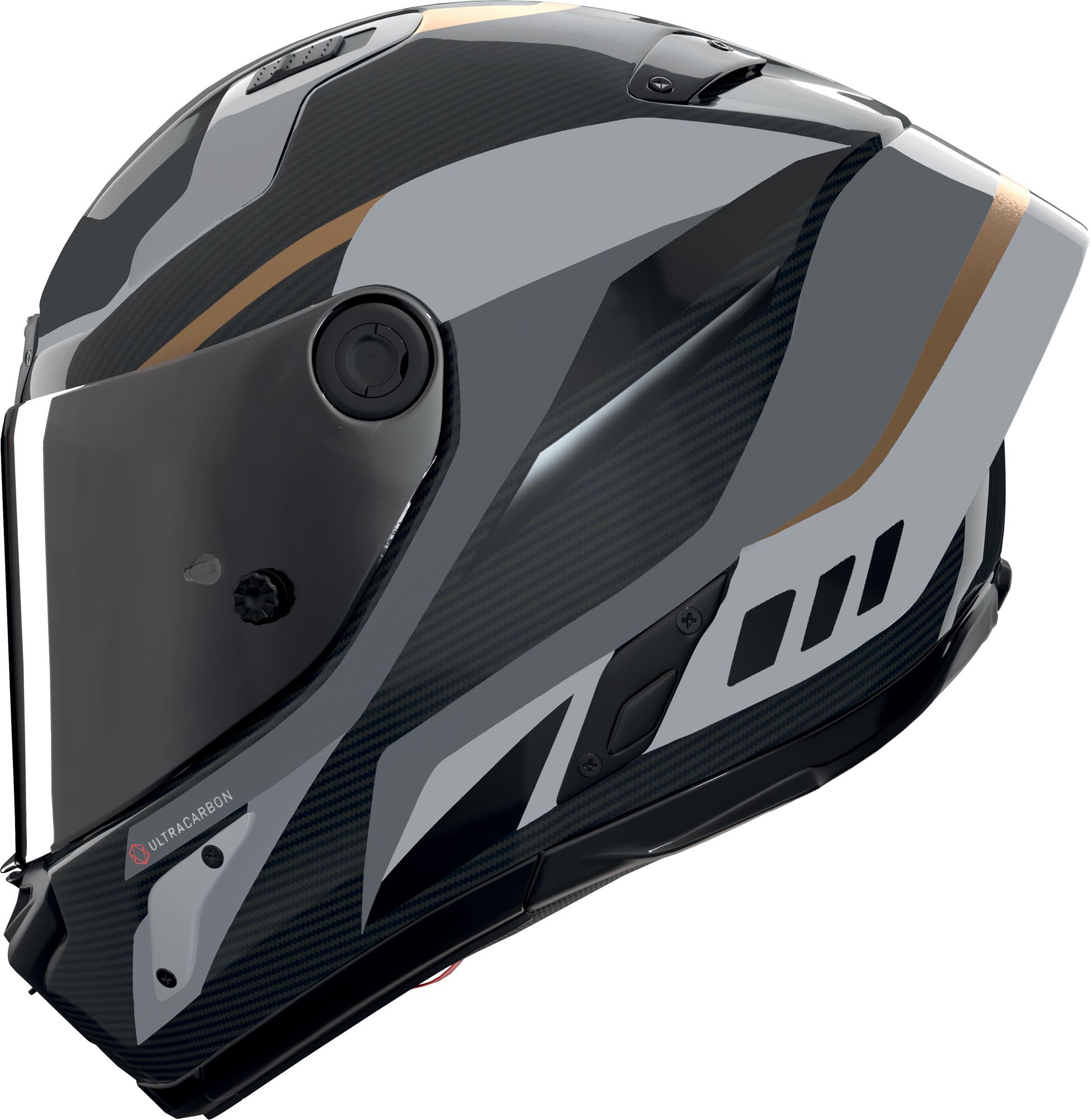 Nolan X-804 RS Ultra Carbon Lesmo Hjelm grå/sort XL (62) Figur 2