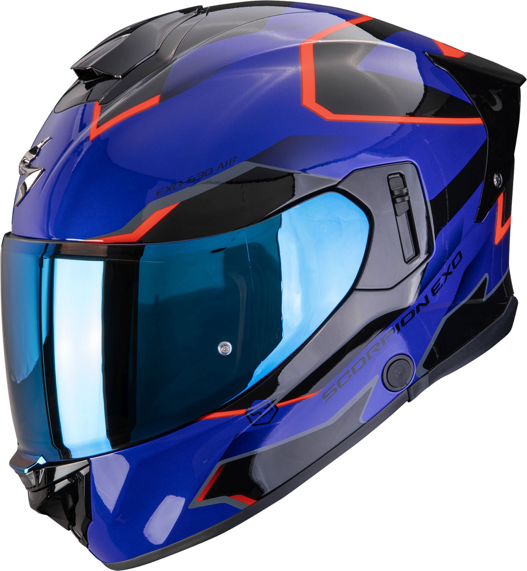 Scorpion Exo-530 Air Clip Full-Face Helmet black/red/blue XL (61/62) Figure 1