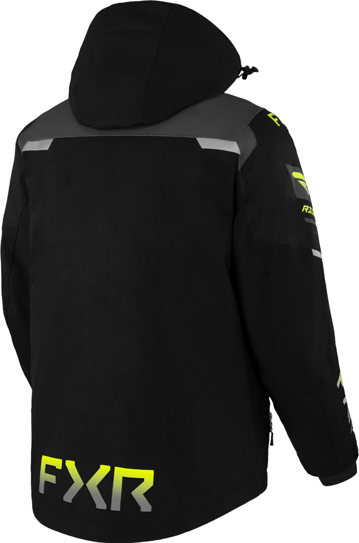 FXR Helium X 2-in-1 2023 Snowmobile Jacket black/grey/yellow XL Figure 2
