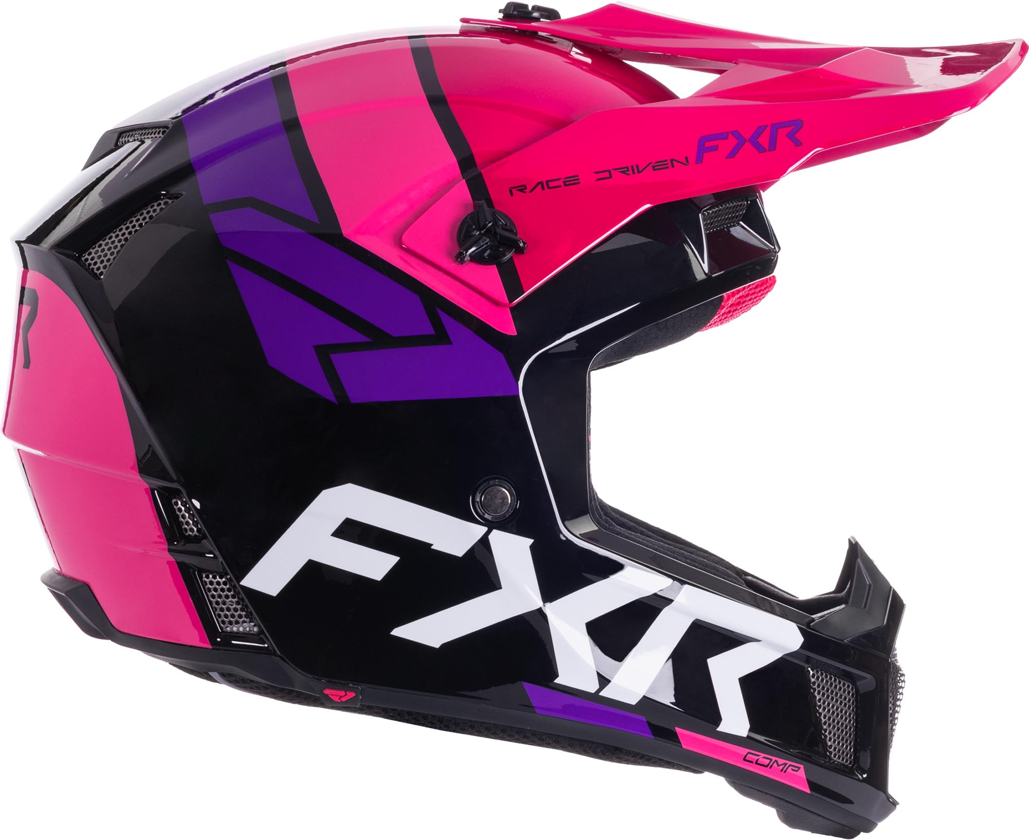FXR Clutch Comp Casco da motocross nero/rosa 3XL Figura 3