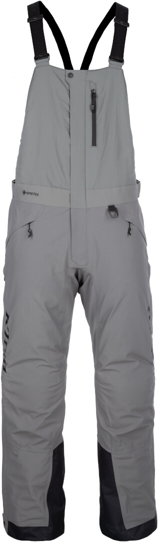 Klim Keweenaw 2025 waterproof Snowmobile Bib Pants light grey/black Short 3XL Figure 5