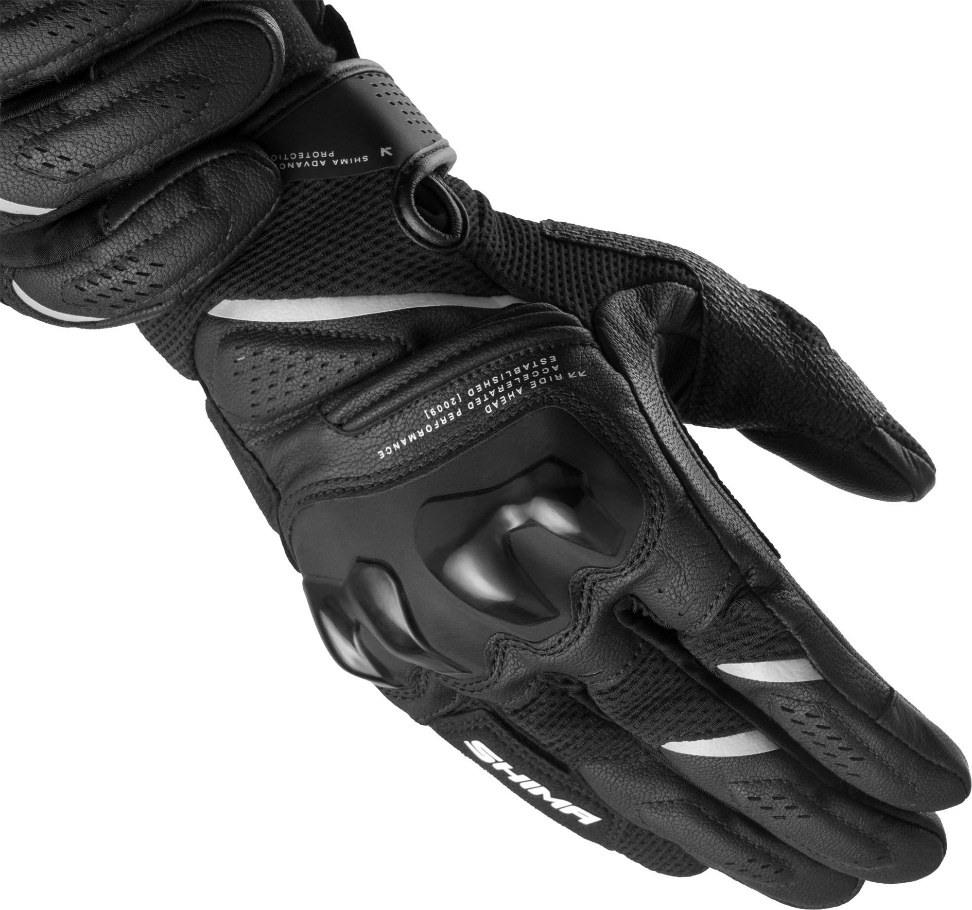 SHIMA Spark 3.0 Motorcykelhandsker Sort/hvid L Figur 1