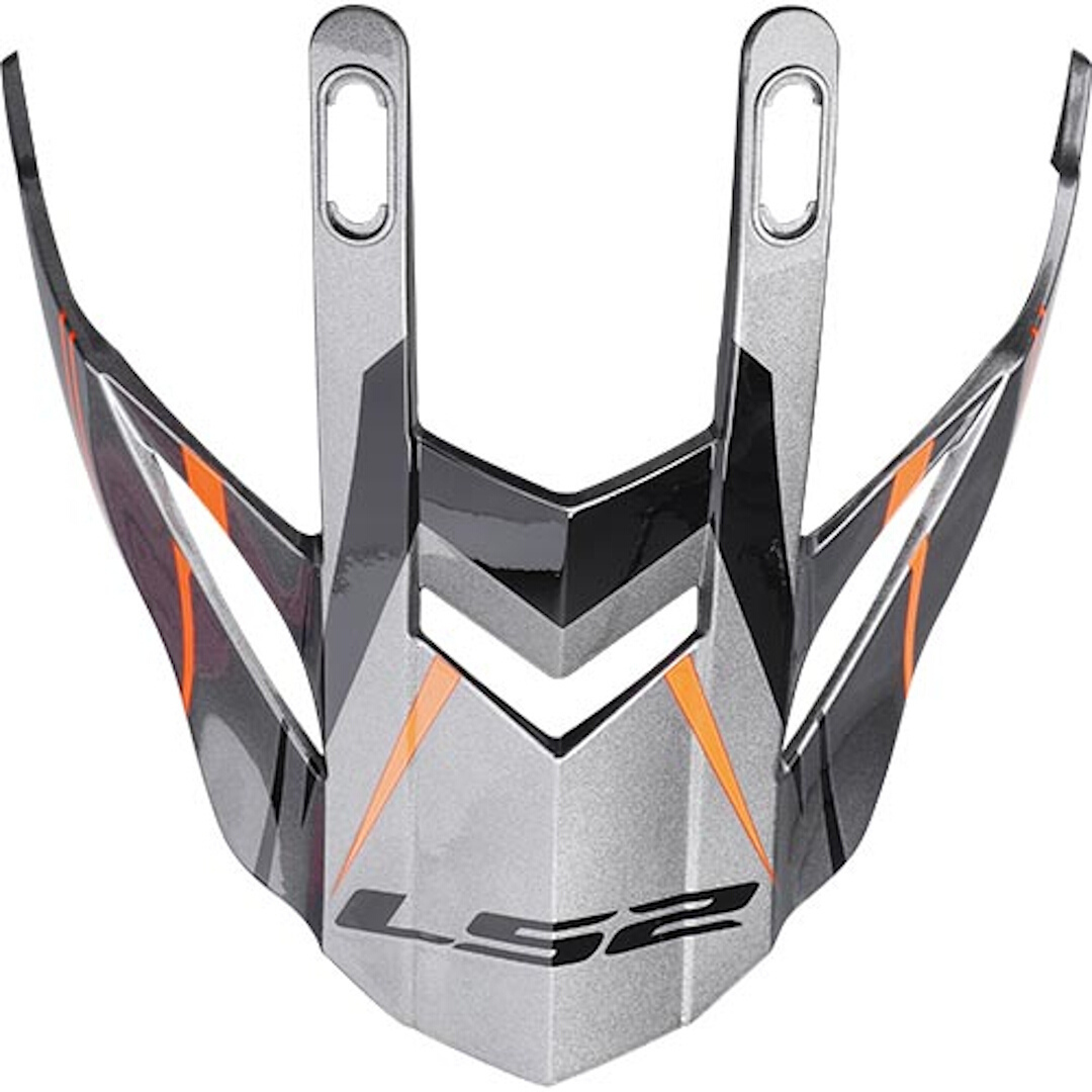 LS2 MX436 Pioneer Hjälm Topp Grå/orange Figur 1