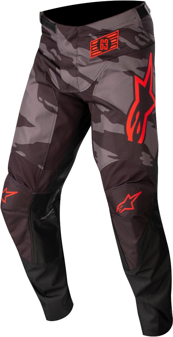 Alpinestars Racer Tactical Motocross Hose schwarz/grau/rot 32 Abbildung 1