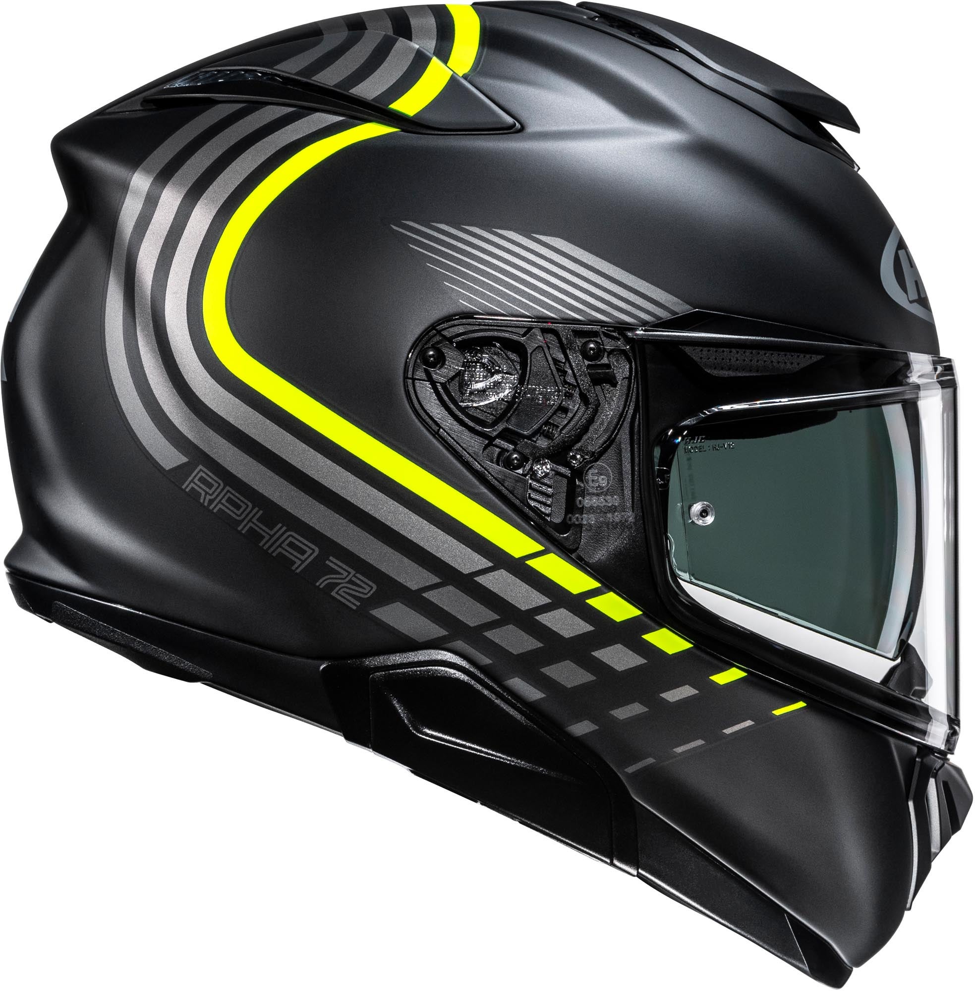 HJC RPHA 72 Veldine Helm schwarz/grau/gelb XL (60/61) Abbildung 3