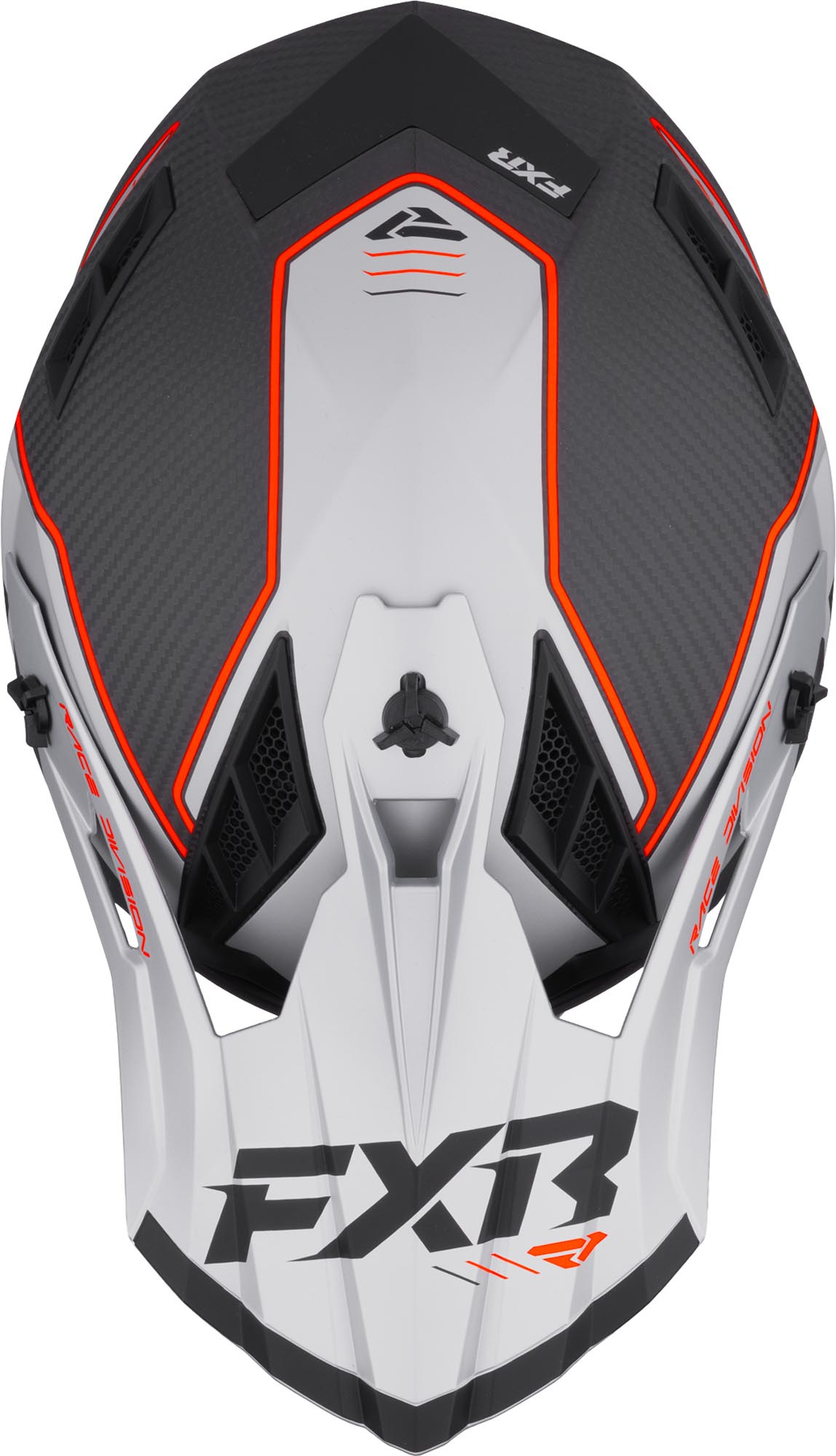 FXR Helium Carbon Motocross Helmet black/orange/silver 2XL Figure 2