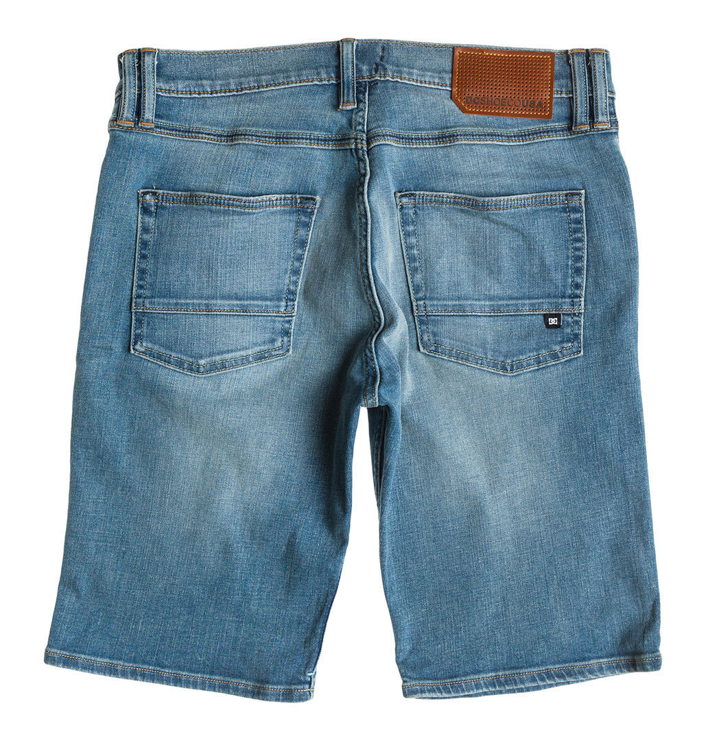 DC Worker Straight Denim Short Blanchiment indigo 36 Figure 2