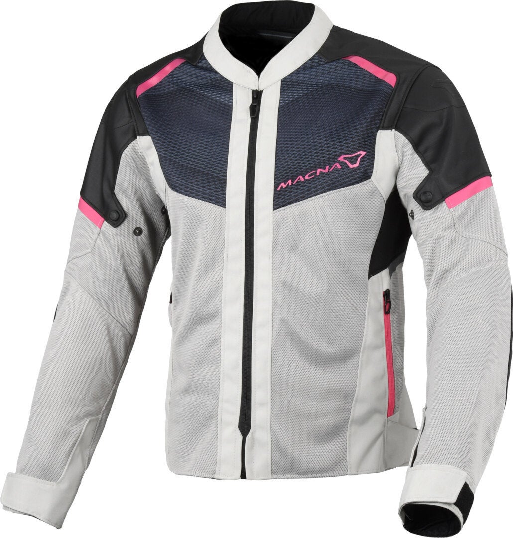 Macna Orcano 2.0 Dames Motorfiets Textiel Jas zwart/grijs/roze XXL Figuur 1