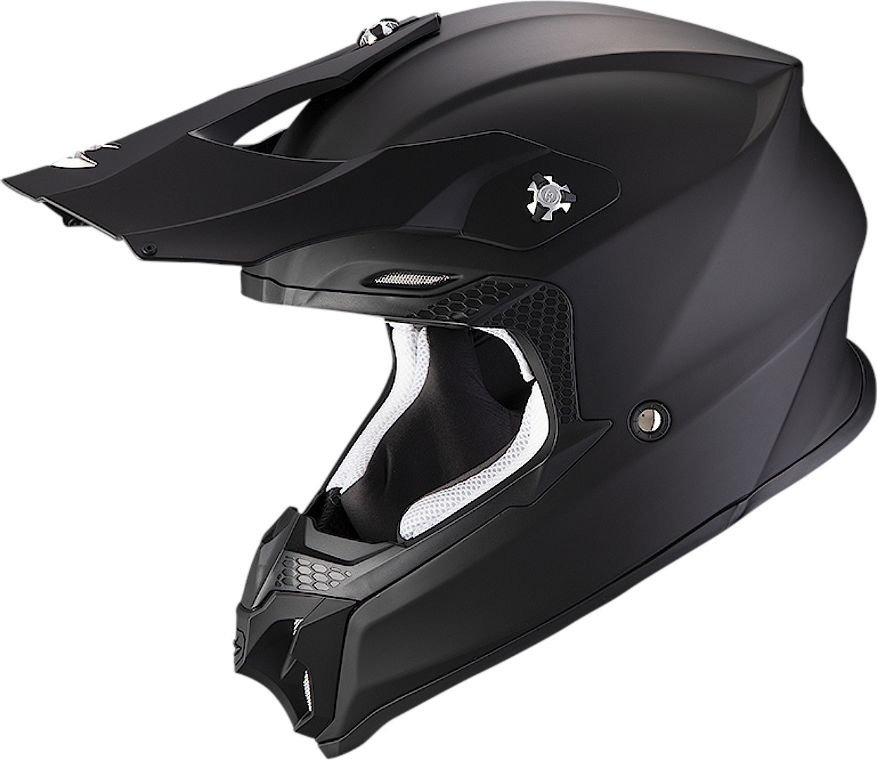 Scorpion VX-16 Evo Air Solid Casco Motocross nero opaco L (59/60) Figura 1