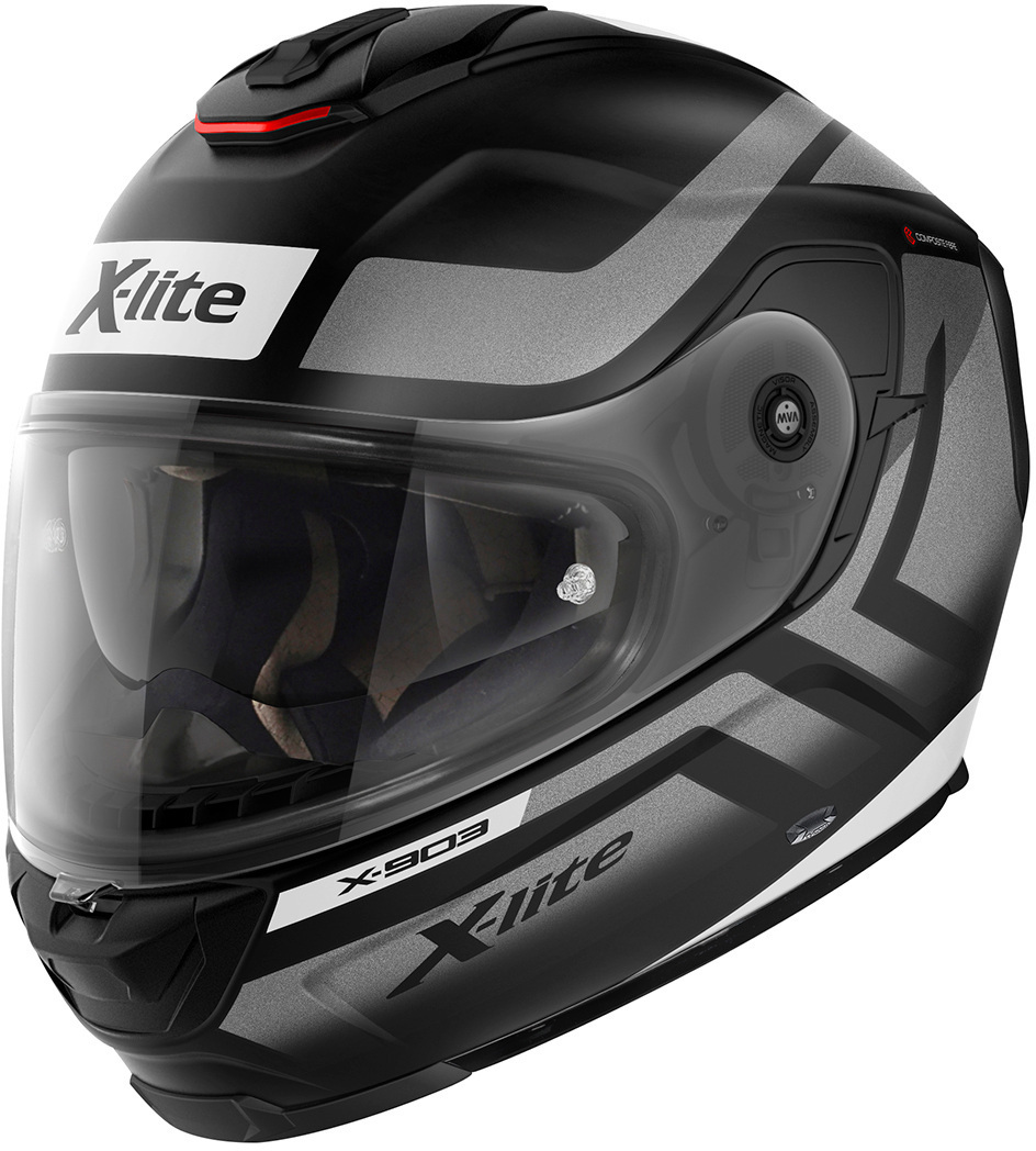 X-lite X-903 Airborne N-Com Capacete preto/cinza/branco M (58) Figura 1